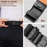 BULLIANT Men's Adjustable Leather Ratchet Belt