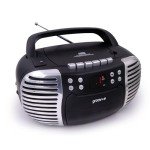 Portable Retro Boombox with CD, Cassette, and Radio