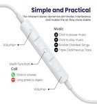 USB C Wired Headphones with Mic and Volume Control