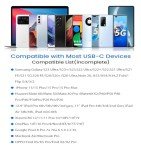 USB C Wired Headphones with Mic and Volume Control