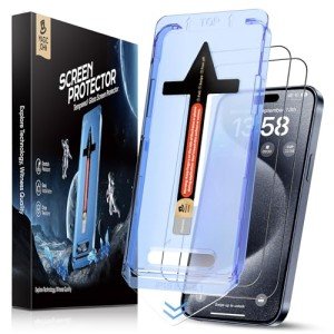 Magic John iPhone 15 Pro Glass Screen Protector - 2 Pack