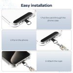 Adjustable Phone Lanyard with Durable Patches - Camel