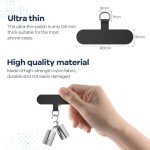 Adjustable Phone Lanyard with Durable Patches - Camel