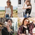 Adjustable Phone Lanyard with Durable Patches - Camel