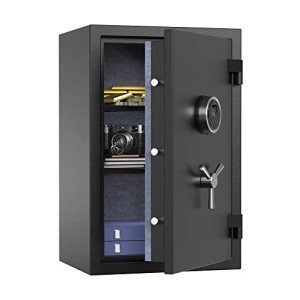 Biometric Fireproof Safe Box with Touch Screen