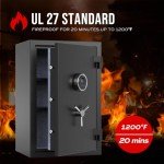 Biometric Fireproof Safe Box with Touch Screen