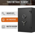 Biometric Fireproof Safe Box with Touch Screen