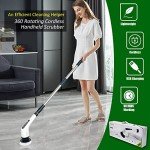 Cordless Electric Spin Scrubber with 7 Brush Heads