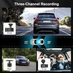 Ginarelo Wireless Dual Lens Dash Cam - 1080P