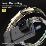 Ginarelo Wireless Dual Lens Dash Cam - 1080P