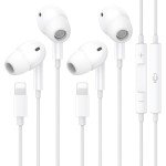MFi Certified In-Ear Headphones for iPhone - 2 Pack