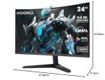 KOORUI 24" FHD 1080P Gaming Monitor - 165Hz