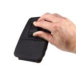 Leather Phone Holder with Belt Clip and Card Slot