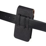 Leather Phone Holder with Belt Clip and Card Slot