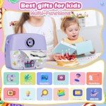 Instant Print Kids Camera with Color Pens - Purple