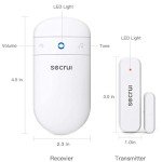 Wireless Door Open Sensor Alarm with 52 Chimes