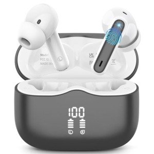 Bluetooth 5.3 Wireless Earbuds with Deep Bass