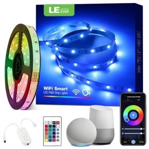 Smart WiFi RGB LED Strip Light with Remote
