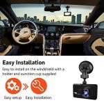 1080P Full HD Dual Dash Cam with Night Vision
