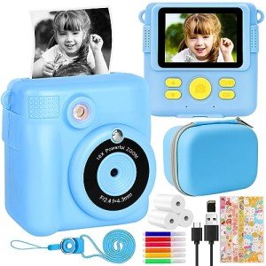 Kids Instant Print Camera with 32GB SD Card
