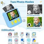 Kids Instant Print Camera with 32GB SD Card