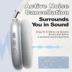 ZTOZ Adjustable Bluetooth Over-Ear Headphones - Silver