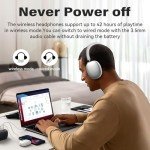 ZTOZ Adjustable Bluetooth Over-Ear Headphones - Silver