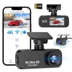DYNACAM 4K Dual Dash Cam with Night Vision