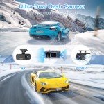 DYNACAM 4K Dual Dash Cam with Night Vision