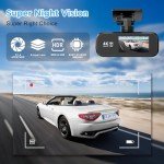 DYNACAM 4K Dual Dash Cam with Night Vision