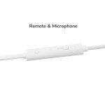 White Wired Earphones with Microphone for PC & Mobile