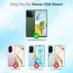 Honor 200 Smart Leather Wallet Case with Kickstand