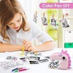 HiMont Kids Digital Instant Print Camera (Pink)