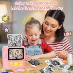 Kids Instant Print Camera with 32GB SD Card