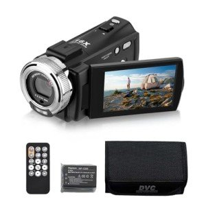 Andoer 1080P Full HD Vlogging Camcorder with LCD Screen