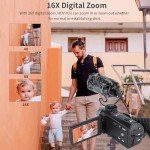 Andoer 1080P Full HD Vlogging Camcorder with LCD Screen