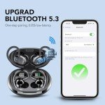 QXQ Bluetooth 5.3 Wireless Earbuds with LED Display