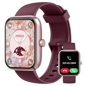 Alexa Smartwatch with Fitness Tracker & Pedometer