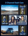 4K Dual Dash Cam with Night Vision & 32GB Card