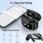 Bluetooth Wireless Earbuds with Touch Control and ANC