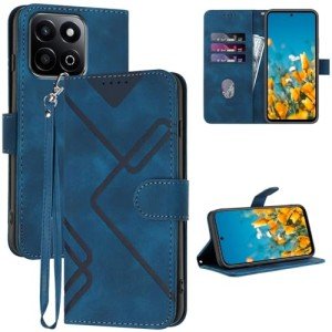 Honor 200 Smart Wallet Case with Wrist Strap