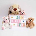 Pink LED Cinema Light Box with 400 Letters & Emojis