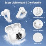 Bluetooth 5.4 Wireless Earbuds with Noise Cancelling