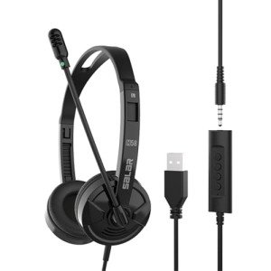 Noise Cancelling USB/3.5mm Headset with Microphone