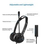 Noise Cancelling USB/3.5mm Headset with Microphone