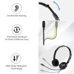 Noise Cancelling USB/3.5mm Headset with Microphone