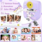 Kids Digital Camera with Instant Photo Printer