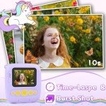 Kids Digital Camera with Instant Photo Printer