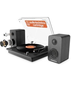 Bluetooth Vinyl Record Player with Speakers & AUX