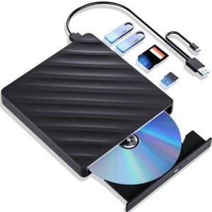 5-in-1 Portable Blu-ray Drive with USB Type-C